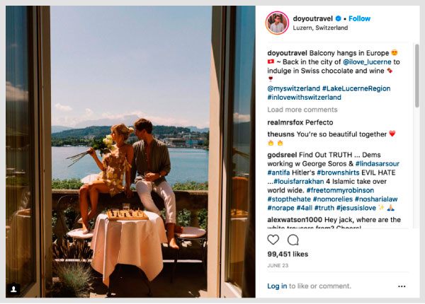 Jack Morris i Lauren Bullen - Podróżujący w pełnym wymiarze godzin - konto na Instagramie